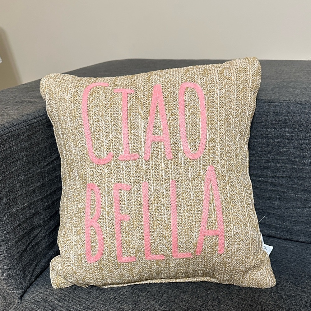 Ciao Bella Jute Decorative Pillow